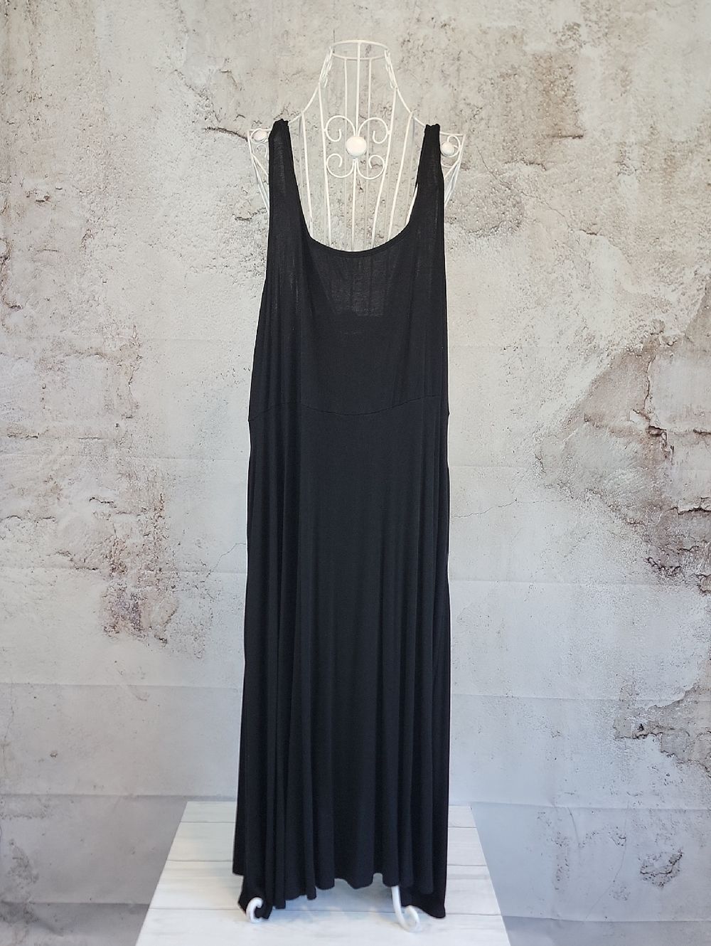 Bloomchic Black Sleeveless Maxi Dress Loungewear Womens Size Plus 22